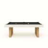 Twino Luxury Slate Pool Table custom made with Twino Slate Pool Table - North American oak and sculptural legs