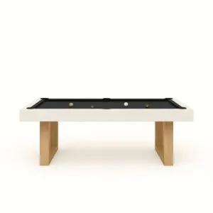 Twino Luxury Slate Pool Table custom made with Twino Slate Pool Table - North American oak and sculptural legs