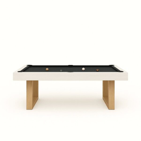 Twino Luxury Slate Pool Table custom made with Twino Slate Pool Table - North American oak and sculptural legs