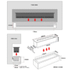 Mistline Water Vapour Electric Fireplace – Smartphone Control - Image 11