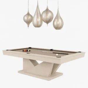 Lorien Luxury Slate Pool Table in solid oak with sculptural leg design