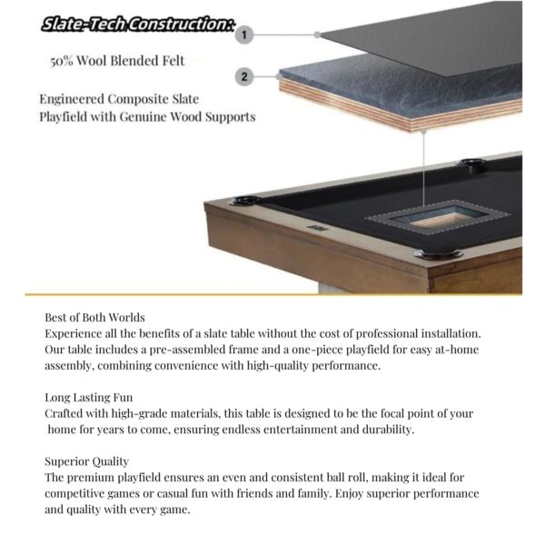 8FT Ellensbrook Pool Table - Image 7