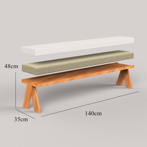 Ricardo Wood Matching Bench - Image 2