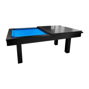 QUESLA 7FT Slate Pool Dining Table – Black Frame + Accessories Blue / Green / Black