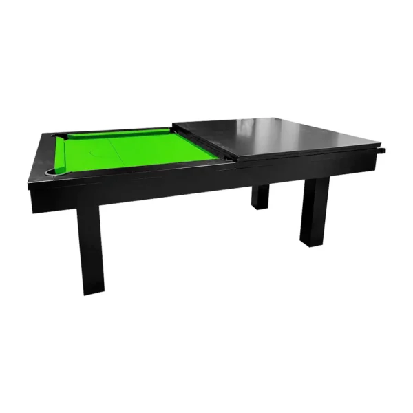 QUESLA 7FT Slate Pool Dining Table – Black Frame + Accessories Blue / Green / Black