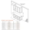 Aspen 3-Sided Electric Fireplace | 50", 60", 72", 84" Built-In Recessed 1500W - Image 10