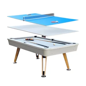 Dining Pool Tables - High Quality MDF Design 125 Lorne Dining Pool Table - 7FT 3IN1 (Grey Felt)