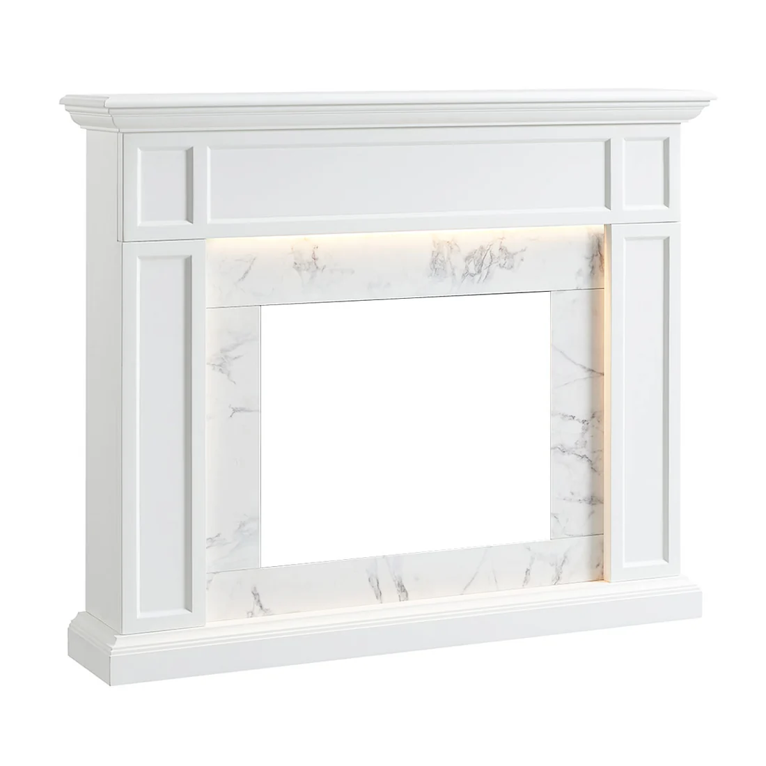 Spectrum 2000W Electric Fireplace Heater White Mantel Suite with 23" Solara Insert 7 Spectrum 2000W Electric Fireplace Heater White Mantel Suite with 23" Solara Insert - Image 7