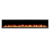Nocturne 1500W 72 inch Built-in Recessed Electric Fireplace - Extra Slim - Image 4