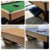 CUETIQ 9FT Black Marble Pool Table - Automatic Ball Return, 3-in-1 Multi-Function Design - Image 14