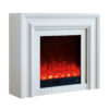 Emerald Electric Fireplace Heater Cream Mantel Suite - Smartphone Control - Image 3