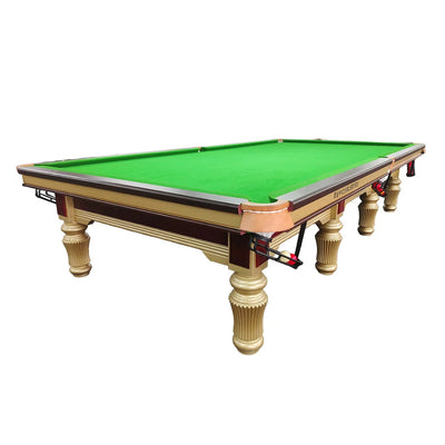 QUESLA 12FT Billiard Table Solid Pine Frame, Copper Pockets, Bluestone Slate Surface, Free Accessories Package 1 QUESLA 12FT Billiard Table Solid Pine Frame, Copper Pockets, Bluestone Slate Surface, Free Accessories Package
