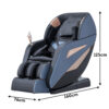 RELAXA SL Track L35 Electric Massage Chair with Zero Gravity - Blue - Image 2
