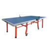 DOUBLE FISH 303 25mm Red&Blue Foldable Indoor Table Tennis/Ping Pong Table - Bats Ball Net ITTF Approve