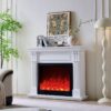 Belgrave 30" Electric Fireplace Heater White Mantel Suite – Smartphone Control - Image 4