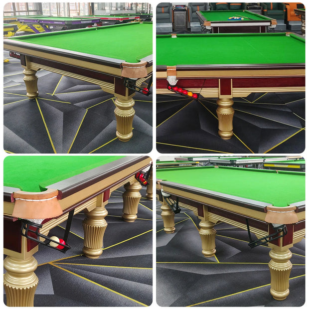 QUESLA 12FT Billiard Table Solid Pine Frame, Copper Pockets, Bluestone Slate Surface, Free Accessories Package 4 QUESLA 12FT Billiard Table Solid Pine Frame, Copper Pockets, Bluestone Slate Surface, Free Accessories Package - Image 4