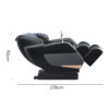 RELAXA S9C Electric Massage Chair with Zero Gravity Recline - Black - Image 4
