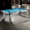 QUESLA L041 7/8/9FT Marble Top Billiard Table Transparent Tempered Glass Frame - Image 4