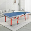 DOUBLE FISH 303 25mm Red&Blue Foldable Indoor Table Tennis/Ping Pong Table - Bats Ball Net ITTF Approve - Image 3