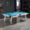 QUESLA L041 7/8/9FT Marble Top Billiard Table Transparent Tempered Glass Frame - Image 5
