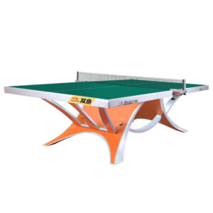 DOUBLE FISH VOLANT KING 2 25mm Orange&Green Pro Indoor Table Tennis/Ping Pong Table - Bats Ball Net ITTF Approve