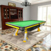 QUESLA 9FT High-End Billiard Table - Oak Carbon Fiber Rail, Precision Slate Surface, Colorful Underframe, Free Accessories Package - Image 5
