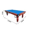 QUESLA 7FT Pool Table 2025 Classic Slate Walnut - Image 6