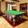 QUESLA 9FT Billiard Table - Solid Oak Frame, Bluestone Slate Surface, Durable Copper Pockets, Free Accessories Package - Image 3