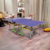 DOUBLE FISH K3 Indoor 18mm Blue Foldable Solo Play Table Tennis Pingpong Table-Bats Balls Net ITTF Approve - Image 3
