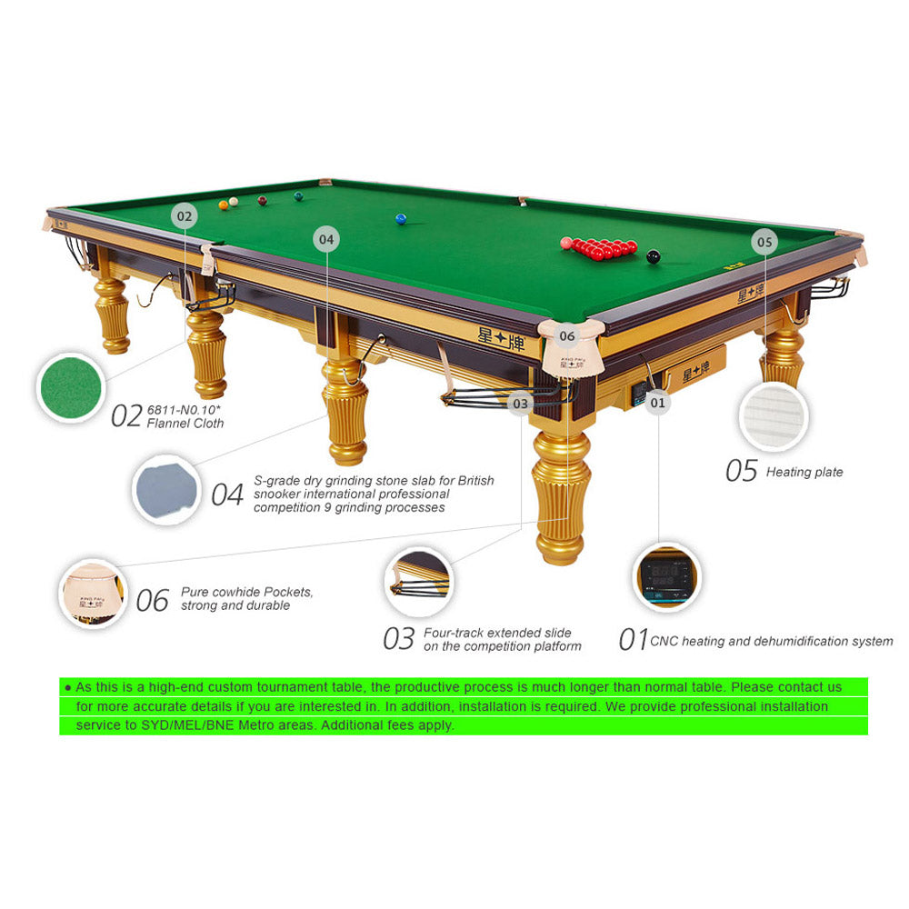 XINGPAI XW101 12FT Star Tournament World Snooker Championship Tournament Table 7 XINGPAI XW101 12FT Star Tournament World Snooker Championship Tournament Table - Image 7