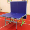DOUBLE FISH K3 Indoor 18mm Blue Foldable Solo Play Table Tennis Pingpong Table-Bats Balls Net ITTF Approve - Image 4