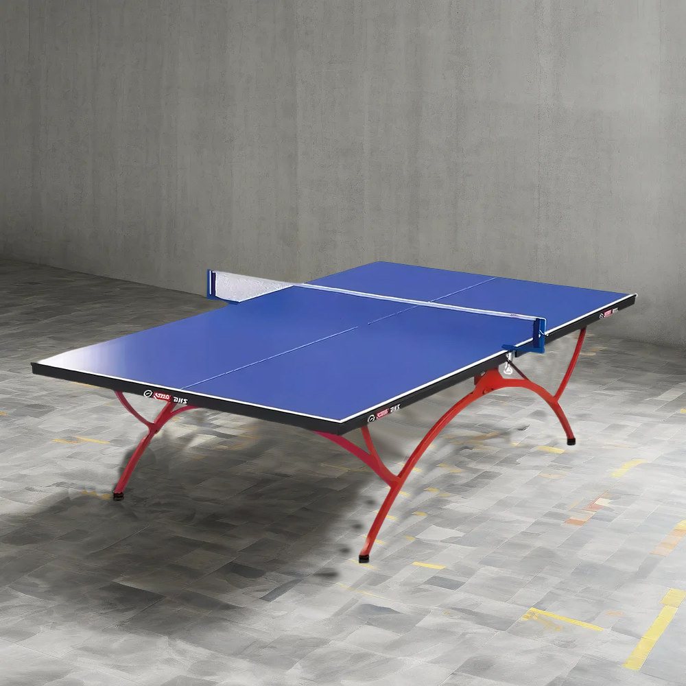 DHS T3088 15mm Indoor Blue Table Tennis Pingpong Table - Bats Balls Net 3 DHS T3088 15mm Indoor Blue Table Tennis Pingpong Table - Bats Balls Net - Image 3
