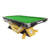 QUESLA 9FT Billiard Table - Durable Slate Surface, Carbon Fiber Rail, Alloy Pockets, Smooth Ball Return System, Free Accessories Package
