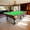 QUESLA 9FT Billiard Table - Solid Oak Frame, Bluestone Slate Surface, Durable Copper Pockets, Free Accessories Package - Image 4