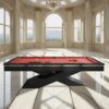 XINGPAI XW7X 7FT Slate Pool Table Black Red - Image 2