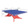 DOUBLE FISH Volant 2-B 25mm Red&Blue Pro Indoor Table Tennis/Ping Pong Table - Bats Ball Net ITTF Approve - Image 6