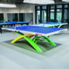 DOUBLE FISH Volant Dream-2 25mm Yellow&Green&Blue Pro Indoor Table Tennis/Ping Pong Table - Bats Ball Net ITTF Approve - Image 6