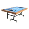 CUETIQ 7FT Foldable Pool Table Half KD Wood Blue