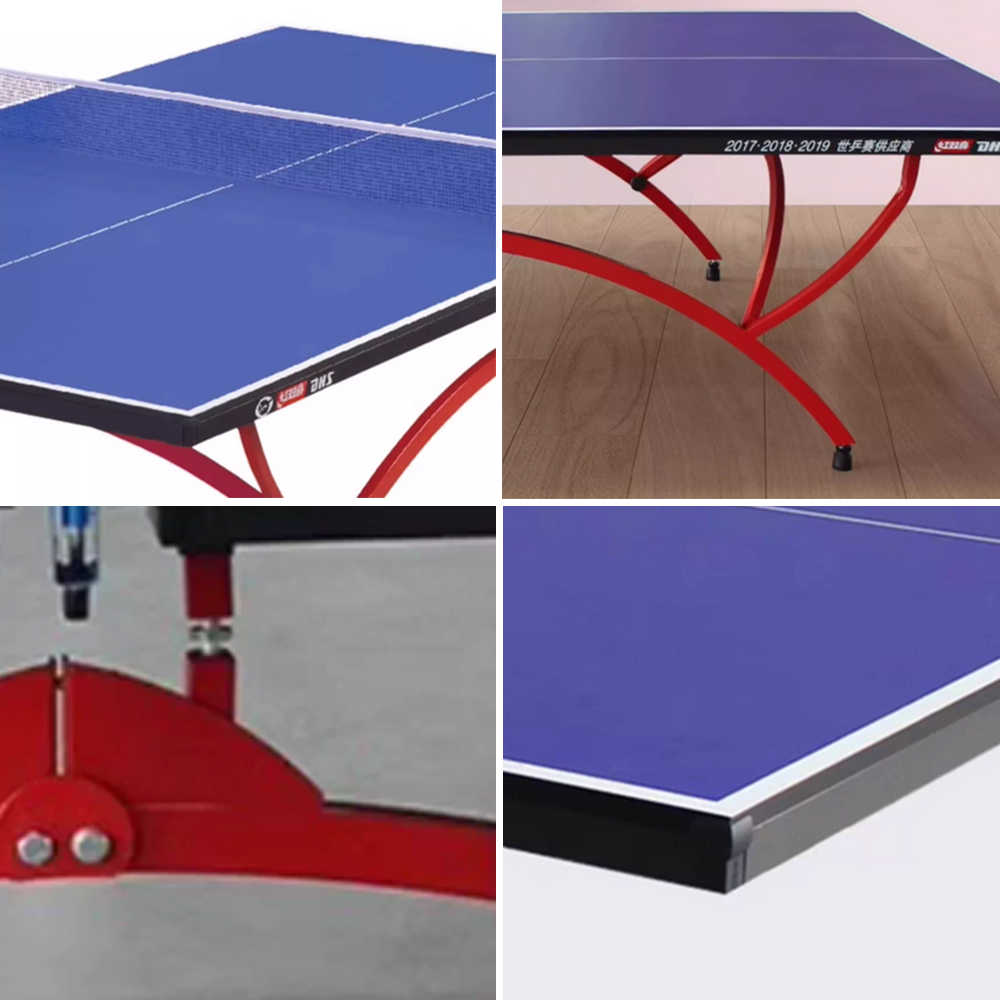 DHS T3088 15mm Indoor Blue Table Tennis Pingpong Table - Bats Balls Net 6 DHS T3088 15mm Indoor Blue Table Tennis Pingpong Table - Bats Balls Net - Image 6
