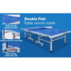 DOUBLE FISH 99-45B 25mm Blue&gray Foldable Solo Play Indoor Table Tennis/Ping Pong Table - Bats Ball Net ITTF Approve - Image 4