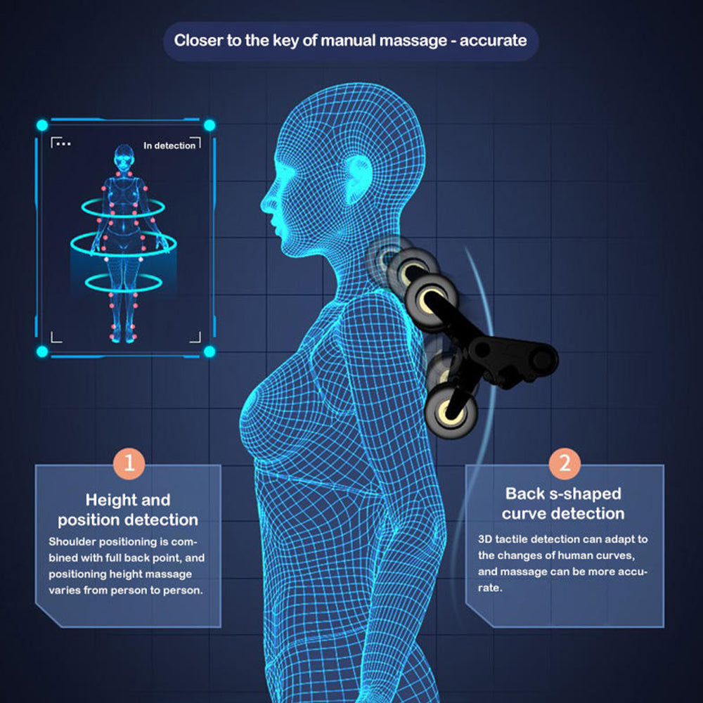 RELAXA L26 SL Track Electric Massage Chair with Zero Gravity - Gray 7 RELAXA L26 SL Track Electric Massage Chair with Zero Gravity - Gray - Image 7