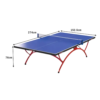 DHS T3088 15mm Indoor Blue Table Tennis Pingpong Table - Bats Balls Net - Image 7