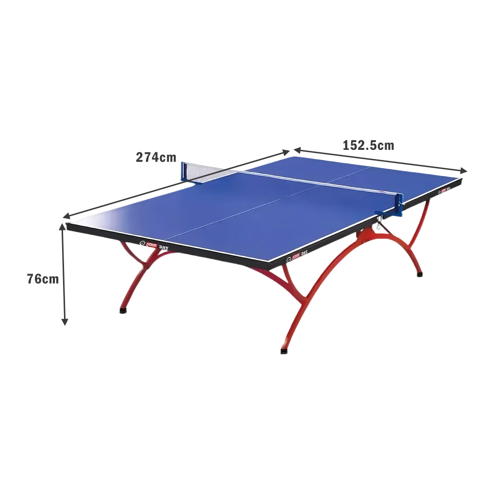 DHS T3088 15mm Indoor Blue Table Tennis Pingpong Table - Bats Balls Net 7 DHS T3088 15mm Indoor Blue Table Tennis Pingpong Table - Bats Balls Net - Image 7