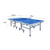 DOUBLE FISH 99-45B 25mm Blue&gray Foldable Solo Play Indoor Table Tennis/Ping Pong Table - Bats Ball Net ITTF Approve - Image 6