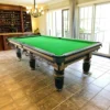QUESLA 9FT Billiard Table - Solid Oak Frame, Bluestone Slate Surface, Durable Copper Pockets, Free Accessories Package - Image 4
