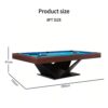 QUESLA TEGL15 7FT/8FT Luxurious Slate Billiard Table - Image 4