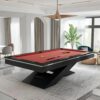 XINGPAI XW7X 7FT Slate Pool Table Black Red - Image 5