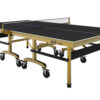 DOUBLE FISH 266 25mm Gold&Black Foldable Solo Play Pro Indoor Table Tennis/Ping Pong Table - Bats Ball Net ITTF Approve - Image 8