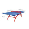 DOUBLE FISH SW318A Outdoor Waterproof Blue Table Tennis Pingpong Table/Bats Balls Net ITTF Approve - Image 5