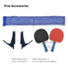 DOUBLE FISH 518E 15mm Black&Blue Pro Indoor Table Tennis/Ping Pong Table - Bats Ball Net ITTF Approve - Image 9